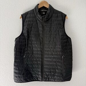 Eddie Bauer Womens EB700 Down Fill Vest XL Black Puffer Packable